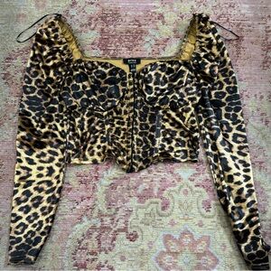 Boutique Satin-Effect Corset Top M